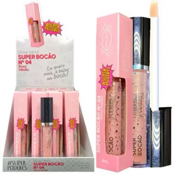 Super Bocão N°4 Rosa Médio Super Poderes