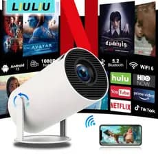 Projetor 4K HY300 Pro+ Android 11 Cinema em Casa WiFi 6