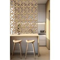 Kit Placas Decorativas Cobogó Divisória de Ambiente 3D em MDF 3mm