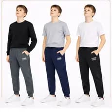 Kit 3 Calças de Moletom Jogger Juvenil 10 ao 16 Outono Inverno