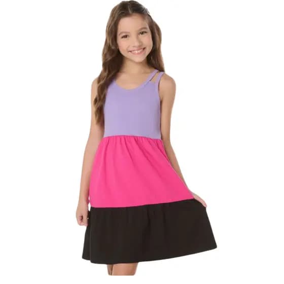 Vestido Infantil Juvenil  3 Marias Menina Regata Verão Promoção.