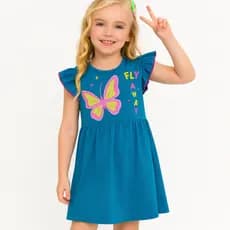 Vestido Infantil Menina Algodão 4 Ao 8 Entrega Imediata