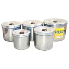 Kit 5 Potes Guarda Mantimentos Comida Reforçado Extra Forte Grãos Arroz Feijão Café Açúcar Cereais