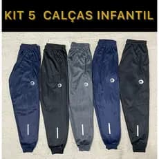 Calça Infantil - Kit 5 Calças - 4 ao 16 - Esquentará seu filho do frio - Ótimas para ir para a escola.