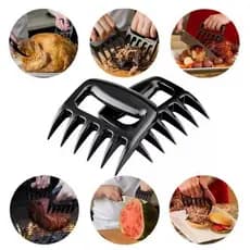 Garfo Garra de Urso Churrasco o PAR Resistente Desfiador Segurar Luxo