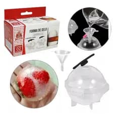 Forma de Gelo Esferas Caixa com duas Formas Whisky Drinks