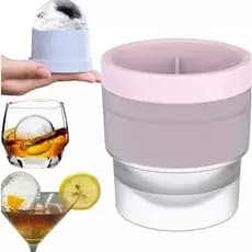 Forema de Gelo Esferico Bola Whisky Drinks Bebidas em Resina PP/TPE
