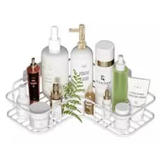 Porta Shampoo SAbonete Canto Branco Adesivo