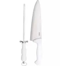 KIT Assador MOR Chaira+Faca 9' Corte Churrasco Cozinha