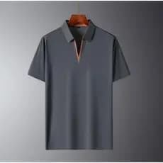 Camisa Polo Masculina Premium Gola V Sem Botão Poliamida Elastano Leve Respirável Não Amassa