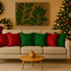 Especial de Natal Kit Capa Almofadas 45x45cm