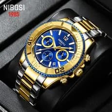 NIBOSI Relogio Masculino de Luxo À Prova D'água Quartzo Relógios de Pulso de Negócios Moda Relógios Esportivos para Presentes