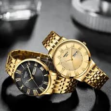 NIBOSI Relogio Masculino Aço Inoxidável À Prova D'água Moda Simples Quartzo Relógios Masculinos com Calendário