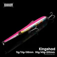 Isca Artificial KINGDOM Pencil 11g 13g 30g 40g Afundante e Flutuante para Robalo e Lúcio