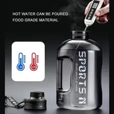 1.7L/2.7L Portátil Grande Capacidade Garrafa De Água Esportes Ginásio Ciclismo Copo Para Fitness Acampamento Masculino C
