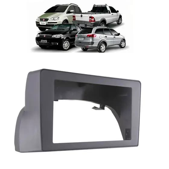 Moldura Painel 2 Din 7 9 Pol Fiat Palio Siena Weekend Strada
