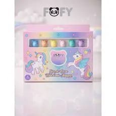 Giz de Cera 6 Cores Unicórnio Happy - Fofy Magical