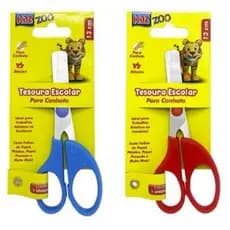 Tesoura Escolar para Canhoto Kaz Zoo