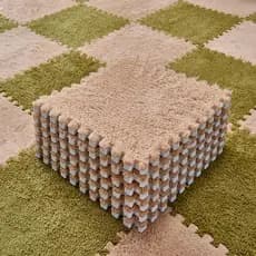 (40/30/20/10 Peças) Quebra-Cabeça Quadrado Doméstico Para Quarto De Carpete , Tapete De Espuma eva De Pelúcia