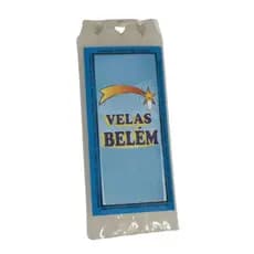 Vela Palito Branca  n°3 100% parafina Maço - 8 unidades