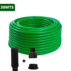 Mangueira De Jardim De Pvc Flexivel Verde 30 Metros Borracha