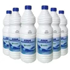 Agua Desmineralizada 1 Litro Para Radiadores Automotivo Com 6 Unidades