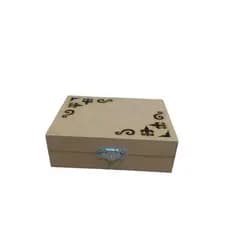 Caixa De Baralho - Tampa Vazada - Medidas: 15C X 11,5L X 4,5  - Em MDF Cru