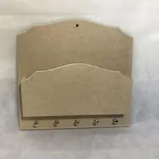 Porta Cartas e chaves Simples - Em mdf cru Para Artesanato