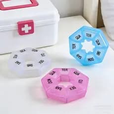 1/3/5 PCS Porta Comprimidos Remedios Organizador Caixa Diario Semanal