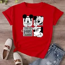 Tshirt Feminina Camiseta Estampada Desenho Personagem Animado Estilo Moderno Qualidade e Conforto