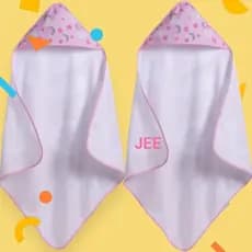 2 TOALHAS DE CAPUZ FORRADO KIT GÊMEOS