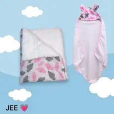 KIT MANTA SERPA+TOALHA COM ORELHAS