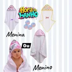 KIT DE 2 TOALHAS COM CAPUZ FORRADO RN CREMER LINDAS ESTAMPAS