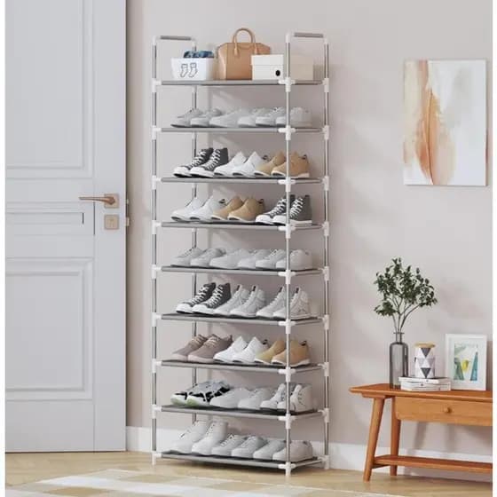 Sapateira Vertical 9 Andares 27 Pares Organizador Prático Desmontável Envio Imediato