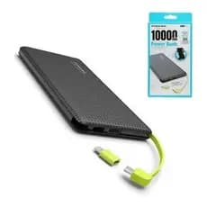Carregador Portátil celular Powerbank Pineng 10.000MAh com Adaptador Micro USB e Conector Lightning ENVIO IMEDIATO