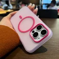 Capa De Silicone Macia Fosca De Alta Qualidade Para iPhone 15 14 13 12 Pro max 14Plus 15Plus Com Carga Magnética