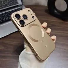 Luxo Sem Fio Carregamento Magnético Macio Silicone Caso iPhone 17 16 15 14 13 12 11 Pro Max Capa À Prova De Choque