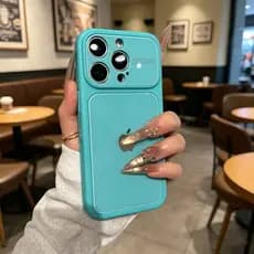 Capa Protetora De Silicone Fosco 2 Em 1 De Alta Qualidade Para iPhone 17 16 15 , 14 13 Pro Max Com Lente De Vidro