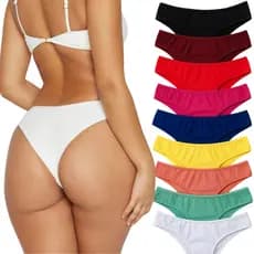 Kit 10 Calcinha Feminina Adulto Viés Conforto 100% Algodão Calcinhas Feminino Roupa Intima