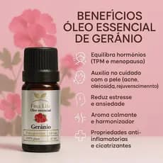 Óleo essencial Geranio Egito 10ml fina life MANCHAS - ESTRIAS - CELULITE
