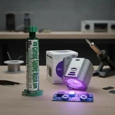 Tinta Mascara Uv Curing Solda Cola H900 e Lâmpada Luz UV Profissional Luz Cura Cola