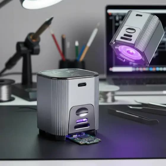 Lâmpada Uv 7W Portátil Cura Uv Para Assistência Técnica Com Bateria