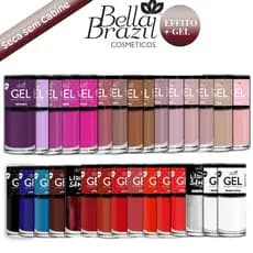 Bella Brazil - Kit 30 Esmaltes Efeito Gel  Seca Sem Cabine - Cores sortidas