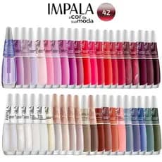 Kit Esmalte Impala Atacado 42 Cores Classicas Francesinha