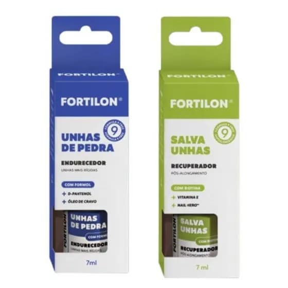Dailus Kit Base Fortilon Linha Cuidados com as Unhas 7ml