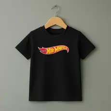 Camisa Infantil 30.1 Camiseta Crianças Hot Wheels Blusa Manga Curta Algodão Confort