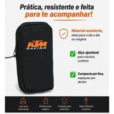 Shoulder Bag Motocross Porta Celular Carteira Documentos Trilha Bicicleta Moto