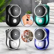 Mini Barbeador Elétrico Kapbom Portátil Barba e Pezinho À Prova D'água Recarregável USB Original Oferta