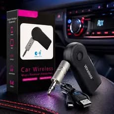 Receptor Bluetooth Para Som Automotivo Adaptador P2 Auxiliar Carro Wireless Portátil Universal Transmissor Áudio Celular