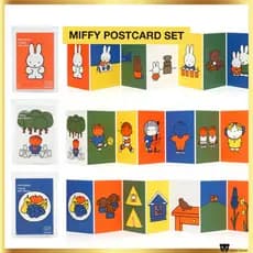 Conjunto De Cartão Postal Destacável Zero Por x Miffy (9 Unidades)